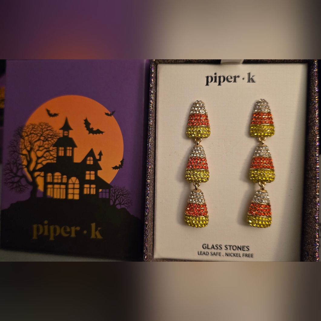 Piper K Candy Corn Earrings Nwt 25$